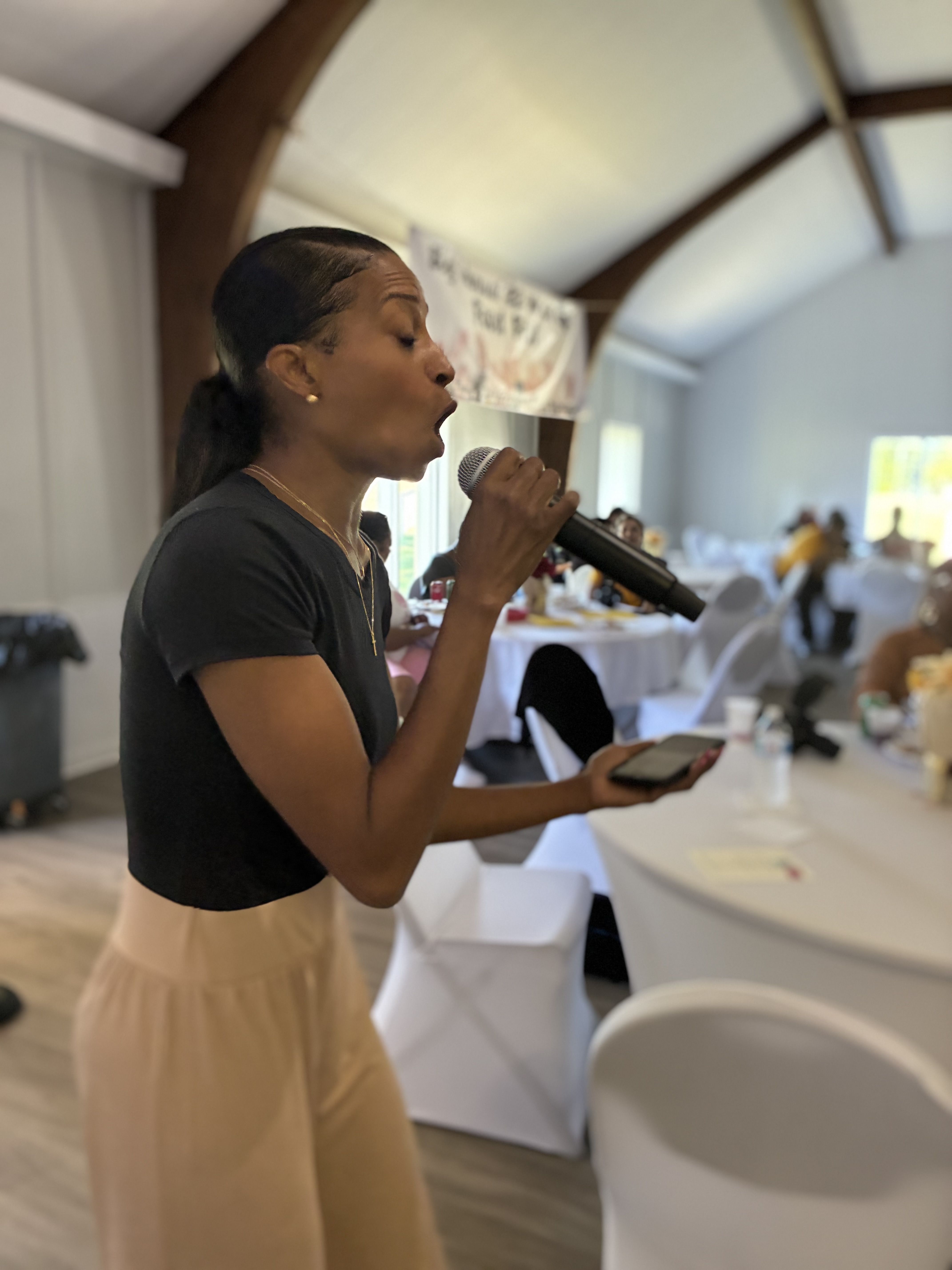 Speaker addressing attendees at Food Fest 2025