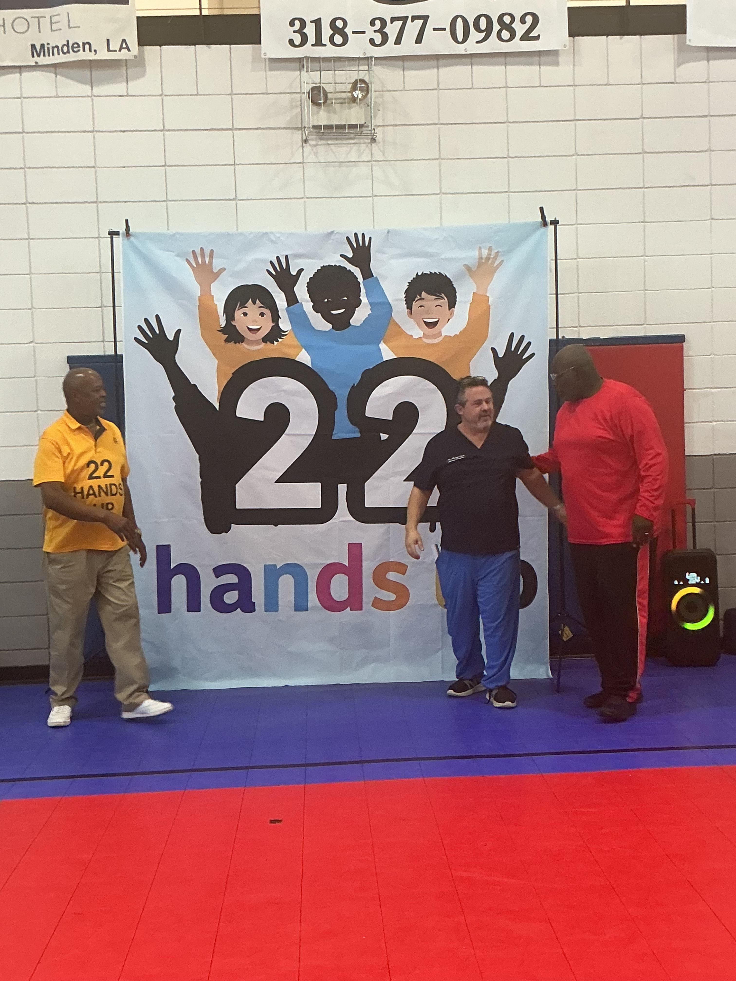 Leaders at the 22 Hands Up event