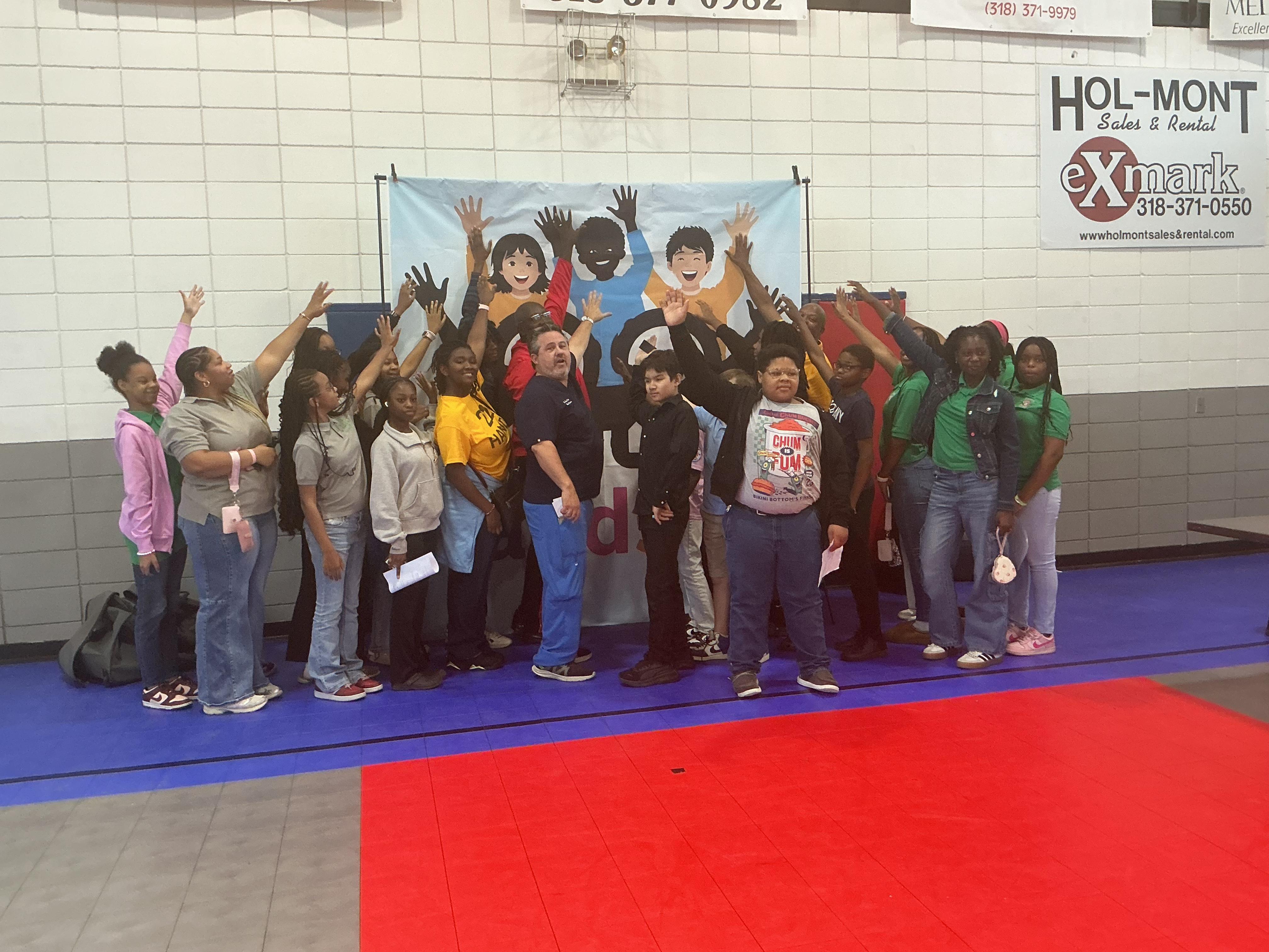 Group photo at Minden event