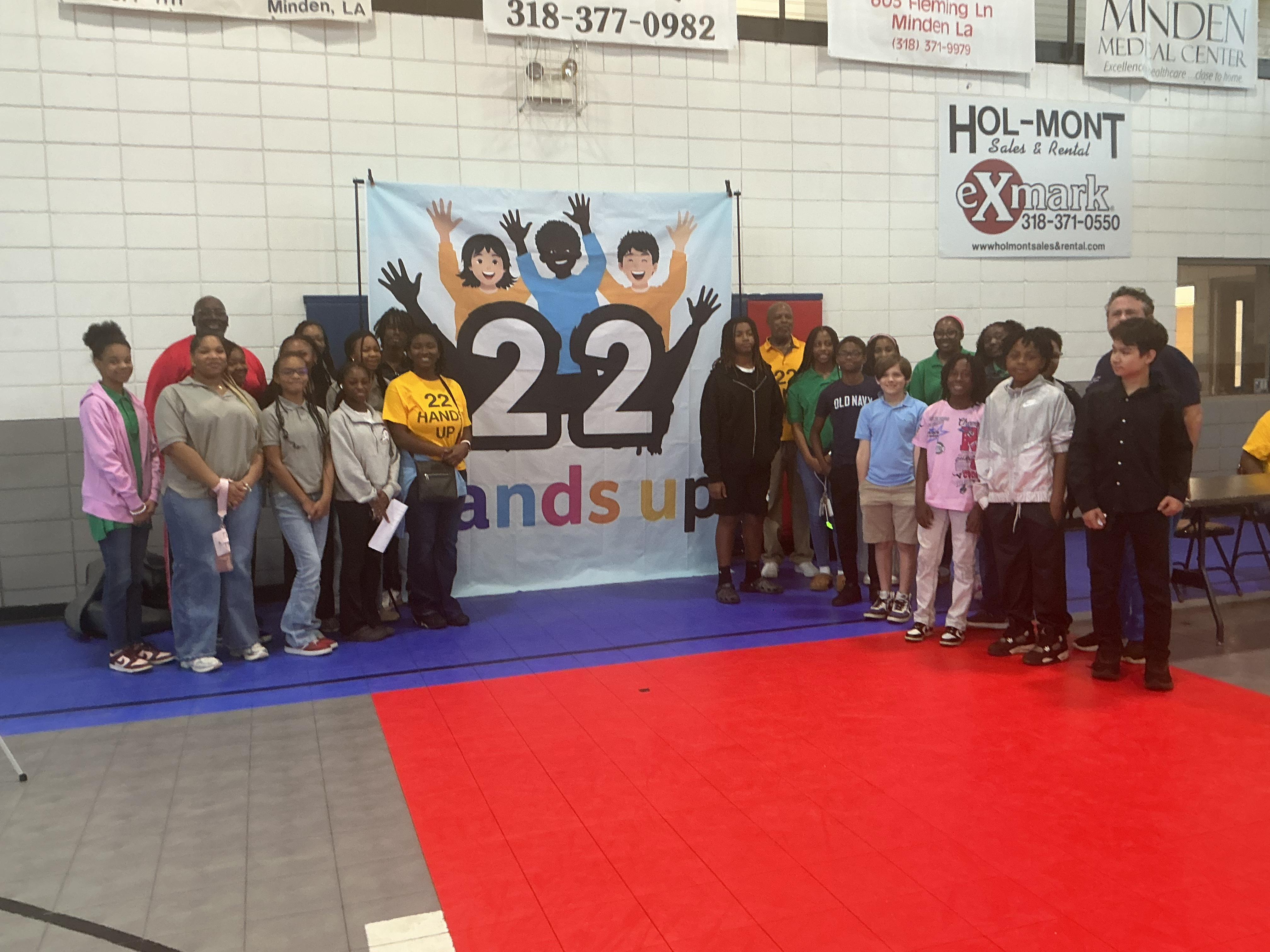 Wide group shot at Minden